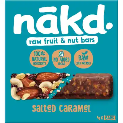 Vaisių rieš. batonėlis NAKD S. CARAMEL, 4x35g