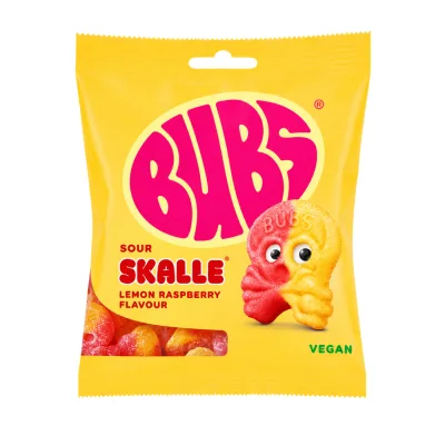 Aviečių ir citr. sk. rūgštūs gum. BUBS, 155 g