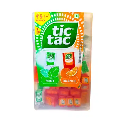 Saldainiai TIC TAC, apels. ir mėtų sk. 255 g