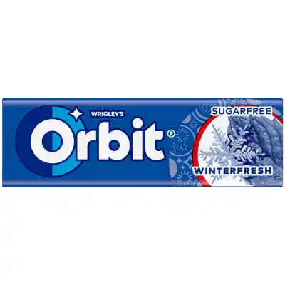 Mėtų, ment.sk.becukr.kramt. guma, ORBIT, 14g