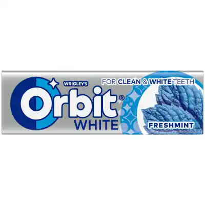 Mėtų skonio kramtomoji guma, ORBIT WHITE, 14g