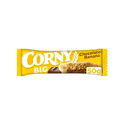 Javainis šok. ir bananų sk. CORNY BIG, 50 g