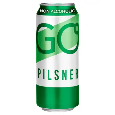 Nealkoholinis šviesusis alus GO PILSNER, 0,5l