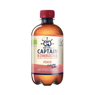 Ekologiška kombučia THE GUTSY PEACH, 400 ml