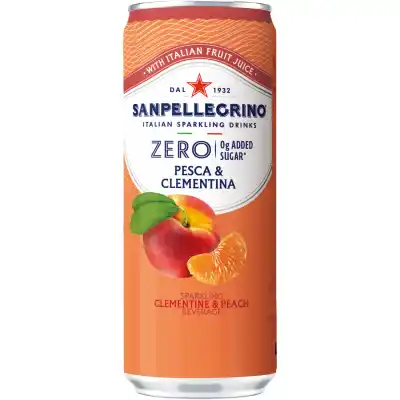 Gaz. persikų gėrimas su sald. SP ZERO, 0,33 l