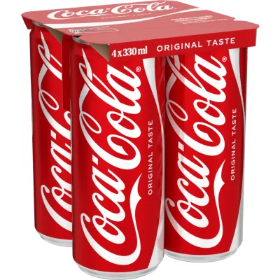 Gaz. gaivusis gėrimas COCA-COLA, 4 x 0,33 l