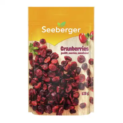 Džiovintos spanguolės SEEBERGER, 125g