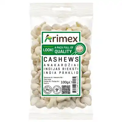Anakardžių riešutai ARIMEX, 100g