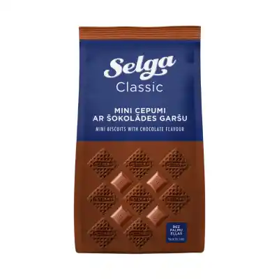 Šokolado skonio sausainiai SELGA MINI, 250 g