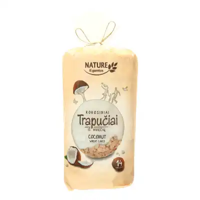 Kokosiniai trapučiai iš kviečių NATURE, 210g