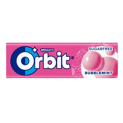 Kr. guma su saldikl. ORBIT BUBBLEMINT, 14 g