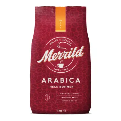 Kavos pupelės MERRILD ARABICA, 1 kg