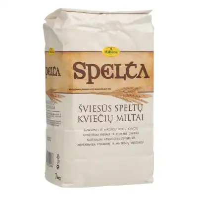 Šviesūs kvietiniai miltai SPELTA, 1 kg