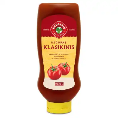 Klasikinis KĖDAINIŲ pomidorų kečupas, 1kg