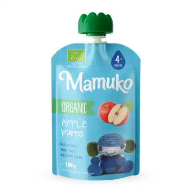 Ekol. MAMUKO obuolių tyrelė, 4 mėn, 100 g