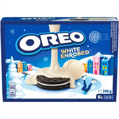 Sausainiai aplieti bal. šok. MILK OREO, 246 g