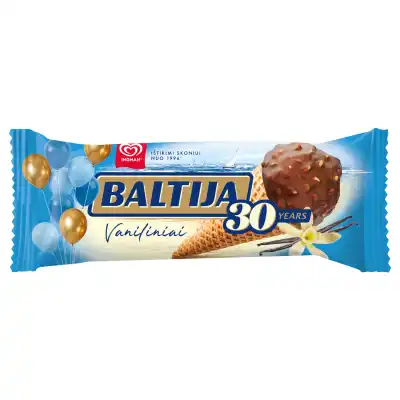 Vaniliniai valg. ledai BALTIJA, 150 ml / 95 g