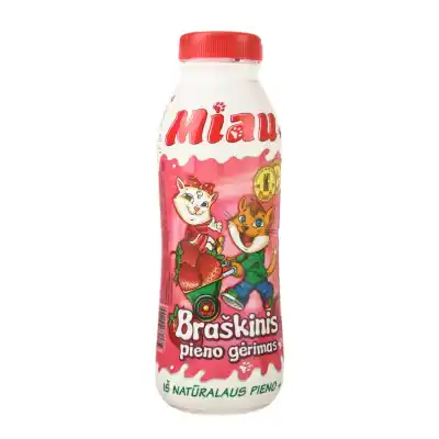 Steril. braš. pieno gėrimas MIAU, 2,3%, 0,45l