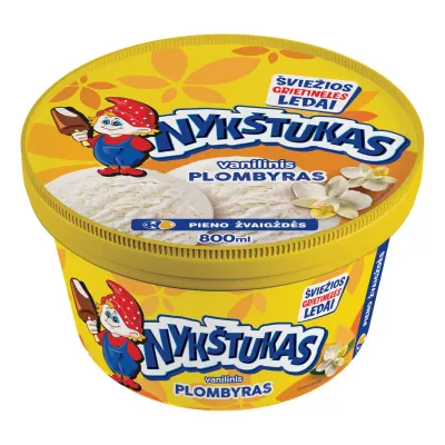 Vanilinis plombyras NYKŠTUKAS, 800 ml / 400 g