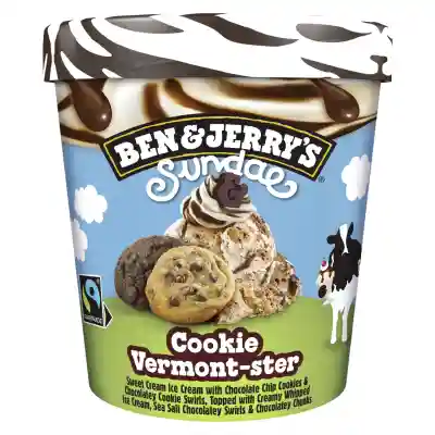 Valg. ledai su saus. B&J SUNDAE, 427ml/324g