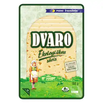 Ekol. ferm. sūris DVARO, 50 %, raikyt., 150 g