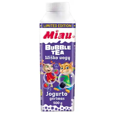 Jogurto gėrimas MIAU su miško uog. 1,3%, 500g