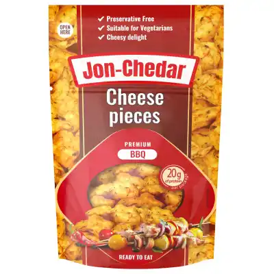 Kepti sūrio gab. JON-CHEDAR BBQ, 43 %, 80 g
