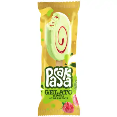 Valg. ledai PASAKA GELATO MATCHA, 90 ml/ 67 g