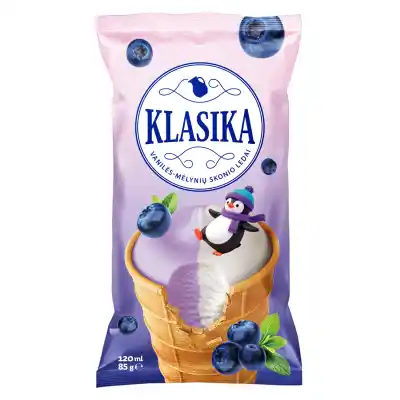 Van. mėl. valg. ledai KLASIKA, 65 g / 120 ml