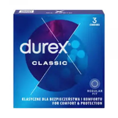 Prezervatyvai DUREX CLASSIC, 3 vnt