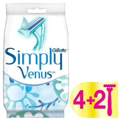 Vienk.mot.sk.GILLETTE VENUS SIMPLY-2,4+2vnt.