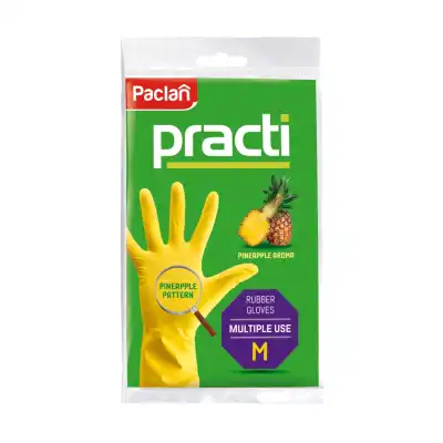 Guminės pirštinės PACLAN, ananasų kvapo, M