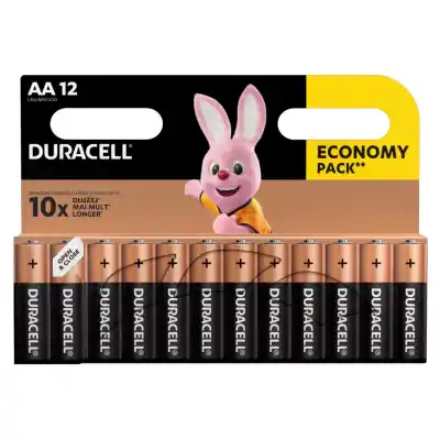 Baterijos DURACELL AA, LR6, 12 vnt. AW26
