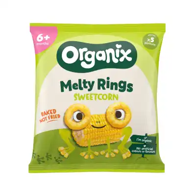 Ek. kukur. žied. užkandis ORGANIX, 6 mėn, 20g