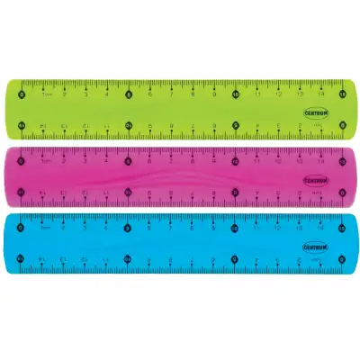 Liniuotė plastikinė CENTRUM, 15 cm