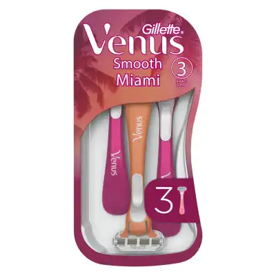 Vienkartinis skustuvas VENUS MIAMI, 3 vnt.