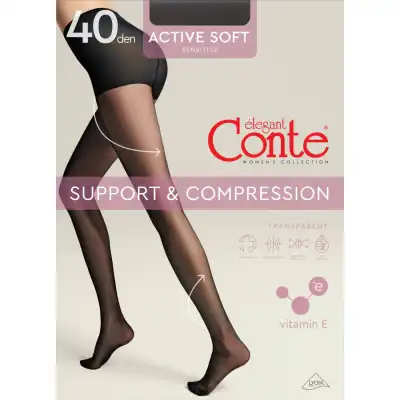Pėdkelnės CONTE ACTIVE SOFT40 NERO5 40d