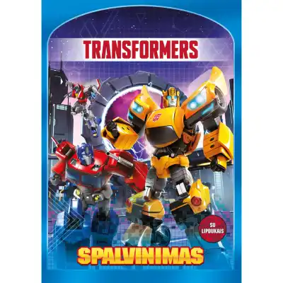 Spalv. kn. TRANSFORMERS. SU LIPDUKAIS