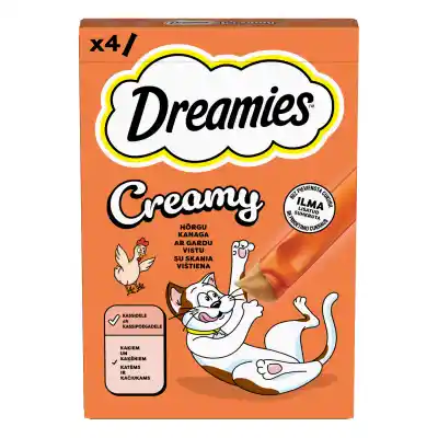 Kačių skan. DREAMIES CR., su višt. 4 x 10 g