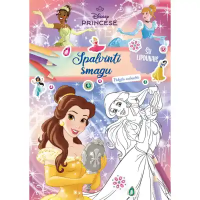 Spalv. knyga PRINCESĖ. SPALVINTI SMAGU