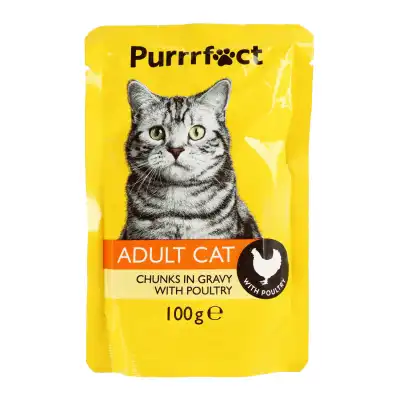 Kačių ėdalas paukšt. padaže PURRRFECT, 100 g