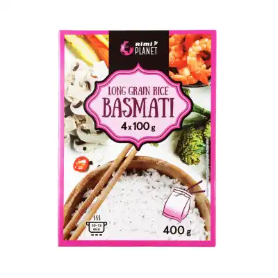 Ilg. basmati ryžiai RIMI PLANET, 4 x 100 g