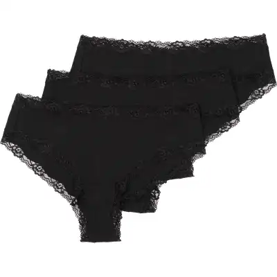 Mot. apatiniai MYWEAR 3P, juodi, 36 / 38