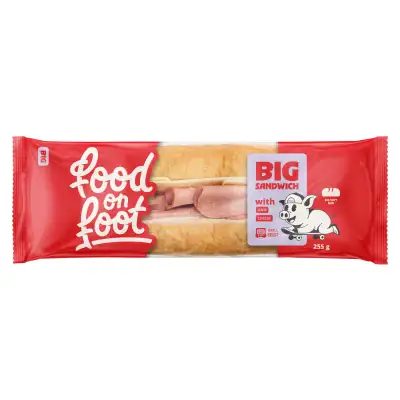Sumuštinis su kumpiu ir sūriu BIG, 255 g