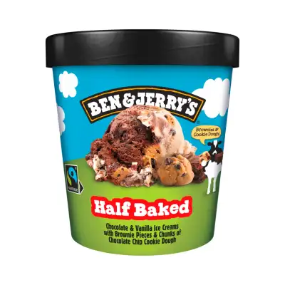 Šok. van. valg. ledai BEN&JERRY'S, 465ml/406g