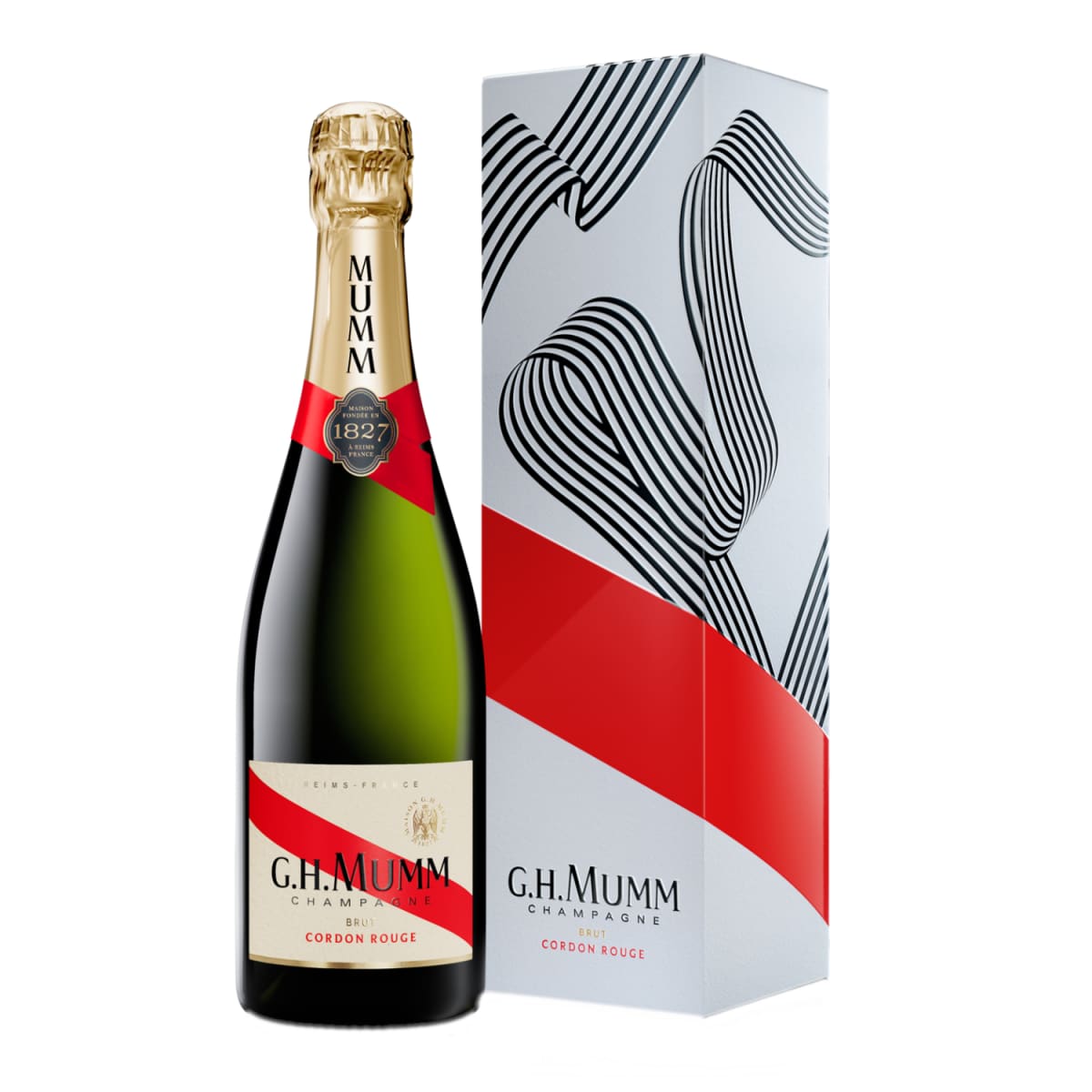 Šamp. G.H.MUMM CORDON BRUT dėž., 12 %, 0,75 l