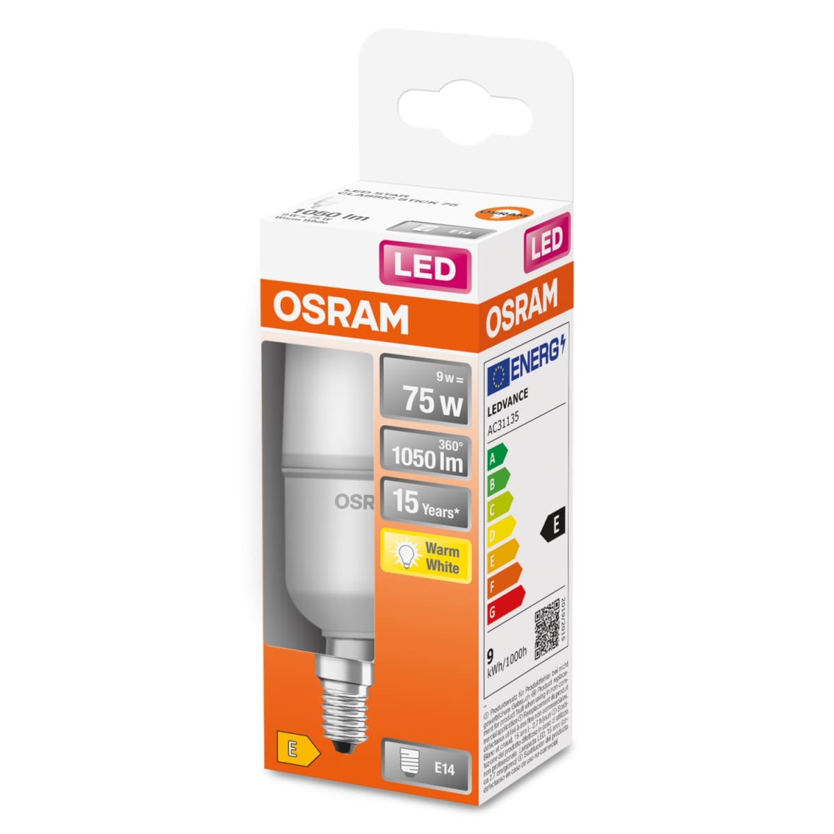 LED lamp Osram stick75 10w 827 e14
