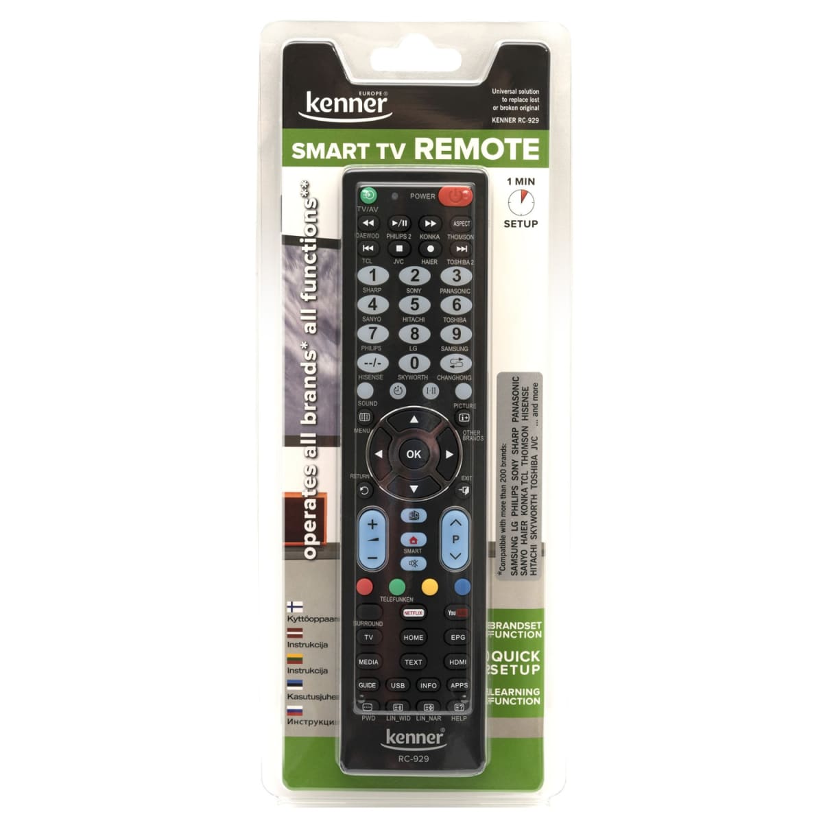 Smart TV pultelis KENNER RC-929