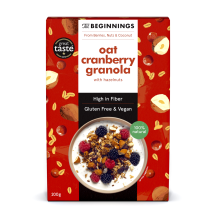 Auzu granola The Beginnings ar dzērvenēm 200g