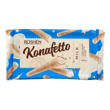 Vafeļu trubiņas Konafetto piena pild. 140g